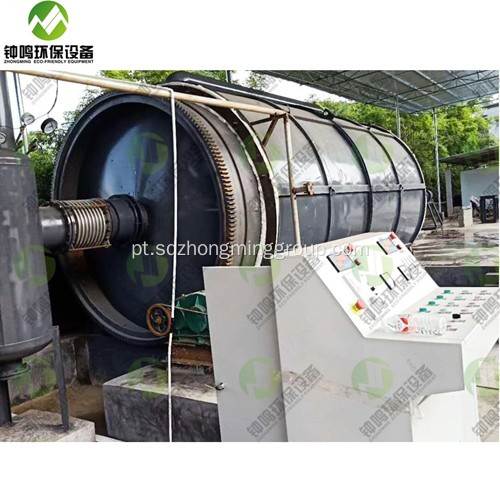 Máquina de extração de resíduos de pirólise de óleo de pneus usados ​​Índia